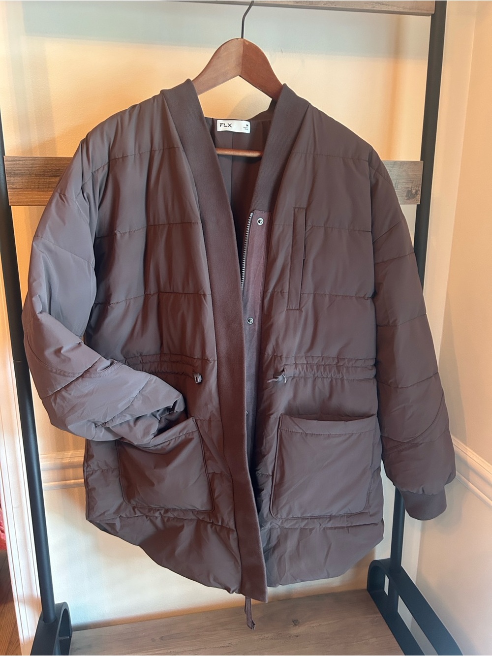 Women’s Brown Quilted Lightweight Jacket